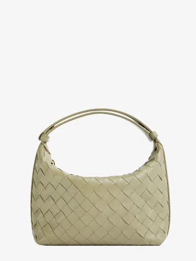 Bottega Veneta Mini Wallace Intrecciato Leather Shoulder Bag In Green