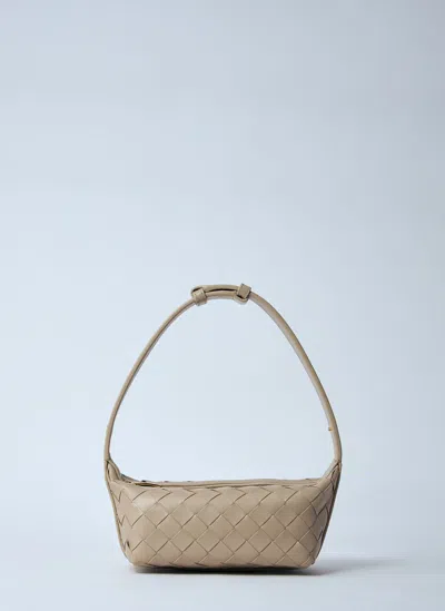 Bottega Veneta Mini Wallace Handbag In Neutral