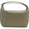 Bottega Veneta Mini Wallace Intrecciato Leather Shoulder Bag In Green