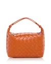Bottega Veneta Mini Wallace Intrecciato Leather Top Handle Bag In Pink