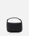 Bottega Veneta Mini Wallace Leather Shoulder Bag In Black