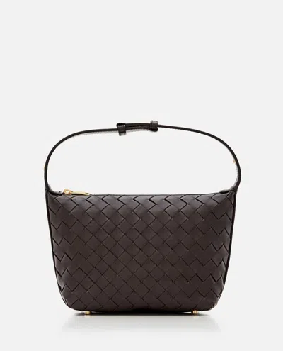 Bottega Veneta Mini Wallace Leather Shoulder Bag In Brown