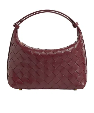 Bottega Veneta Mini Wallace Zipper Handbag In Red