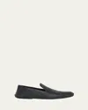 Bottega Veneta Mini Weave Foldable-back Slipper Loafers In Black