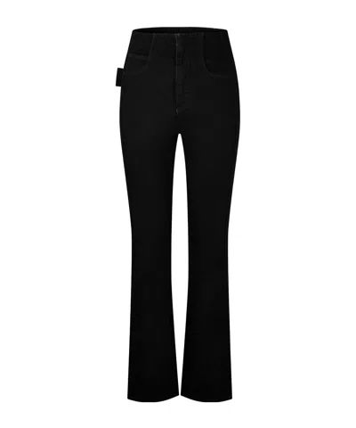 Bottega Veneta Minimalist Straight-leg Pants In Black