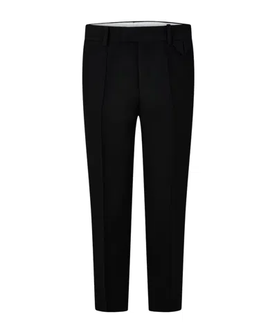 Bottega Veneta Minimalist Straightleg Trousers In Black