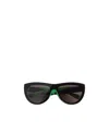 Bottega Veneta Mitre Round-frame Sunglasses In Black