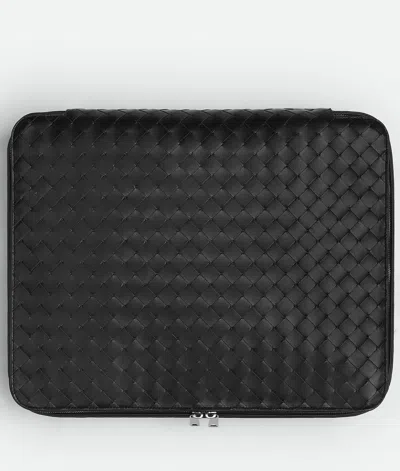 Bottega Veneta Intrecciato Medium Packing Cube In Black