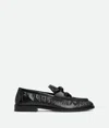 Bottega Veneta Leather Crinkled-effect Loafers In Black