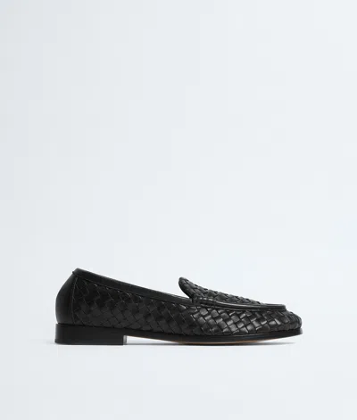 Bottega Veneta Silenzio Loafers In Black
