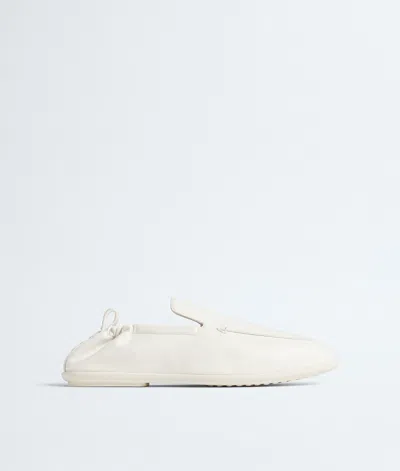 Bottega Veneta Nappa Leather Dawson Loafers In White