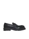 Bottega Veneta Haddock Intrecciato Leather Loafers In Black