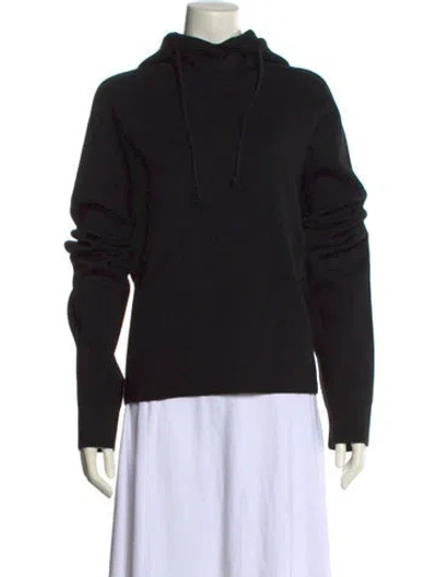 Pre-owned Bottega Veneta Mock Neck Long Sleeve Sweatshirt In Black