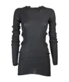 Bottega Veneta Mock-neck Ribbed Jumper In Black