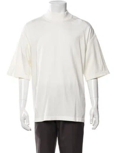 Pre-owned Bottega Veneta Mock Neck Short Sleeve T-shirt In Neutrals