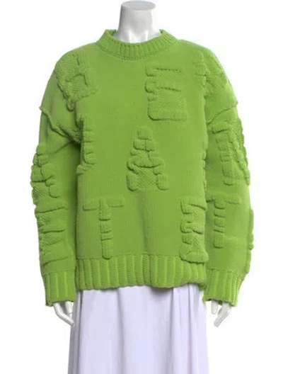 Pre-owned Bottega Veneta Mock Neck Sweater In Green
