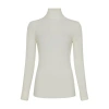 Bottega Veneta Mockneck Sweater In Chalk