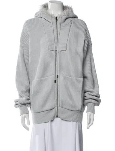 Pre-owned Bottega Veneta Mohair Jacket In Gray