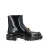 Bottega Veneta Embellished Glossed-leather Ankle Boots