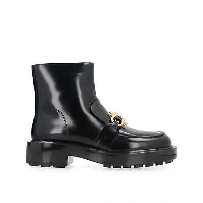 Pre-owned Bottega Veneta Monsieur Ankle Boots In Black