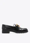 Bottega Veneta Monsieur Calfskin Bit Loafers In Black