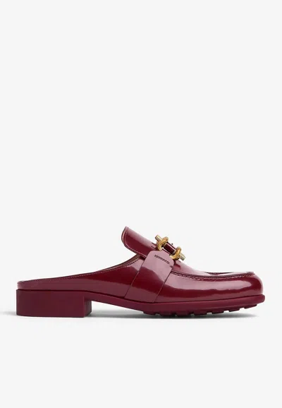 Bottega Veneta Monsieur Leather Loafers In Merlot