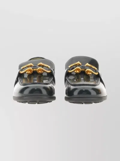 Bottega Veneta Monsieur Loafers Block Heel In Black