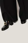 Bottega Veneta Monsieur Calfskin Leather Bit Pumps In Black