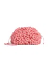Bottega Veneta Mop-effect Single-strap Clutch In Pink