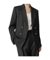 Bottega Veneta Mouline Wool Twill Jacket In Black