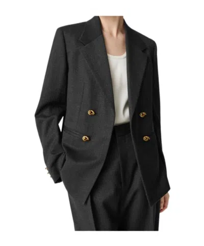 BOTTEGA VENETA MOULINE WOOL TWILL JACKET
