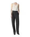 Bottega Veneta Mouline Wool Twill Pants In Black