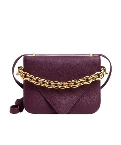 Bottega Veneta Mount Chain-strap Shoulder Bag In Purple