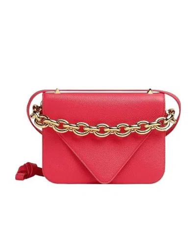Bottega Veneta Mount Envelope Clutch Bag In Red