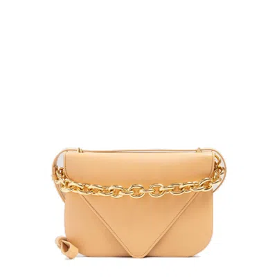 Bottega Veneta Mount Envelope Shoulder Bag In Beige