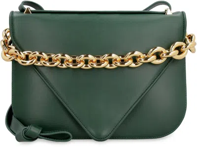Bottega Veneta Mount Envelope Shoulder Bag In Green