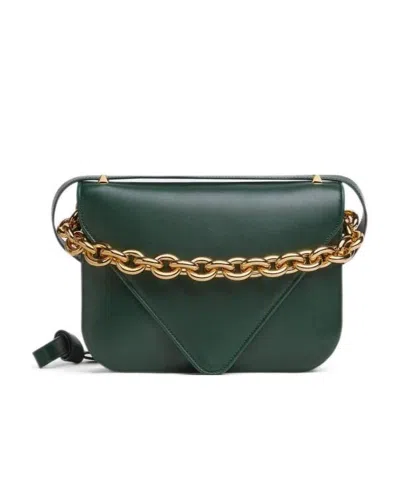 Bottega Veneta Mount Shoulder Bag In Green