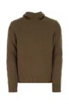 BOTTEGA VENETA MUD WOOL BLEND SWEATER