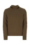 Bottega Veneta Turtleneck Sweater In Dark Brown