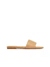 Bottega Veneta Braided Pattern Amy Flat Mule Shoes In Beige