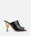 Bottega Veneta Black Open Toe Sandals In Black