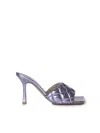 Bottega Veneta Padded Reflection Matelasse Sandals In Wisteria