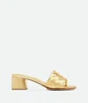 Bottega Veneta Parco Mule In Gold