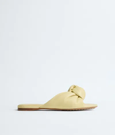 Bottega Veneta Cherry Flat Mule In Yellow