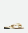 Bottega Veneta Riva Flat Mule In Gold