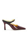 Bottega Veneta Strappy 95 Patent Leather Mary Jane Pumps In Brown