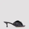 Bottega Veneta Interciato Woven Twist Mule Sandals