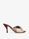 Bottega Veneta Leather Intrecciato Blink Mules 80 In Multi