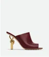 Bottega Veneta Grape Nappa Leather Knot Mules In Bordeaux