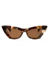 Bottega Veneta Multicolor-multicolor-brown Recycled Acetate Sunglasses In Brown
